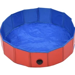 vidaXL Productos Para Mascotas-Piscina para perros plegable PVC 80x20 cm