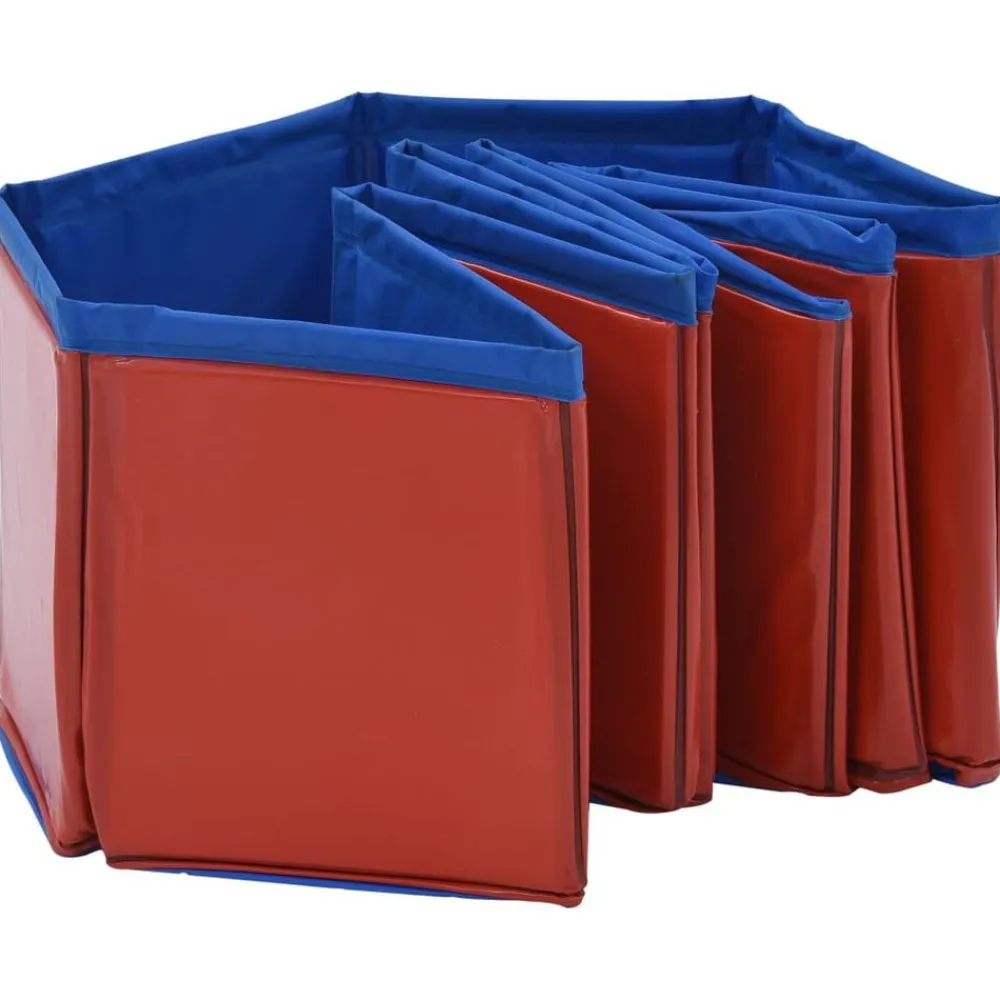 vidaXL Productos Para Mascotas-Piscina para perros plegable PVC 80x20 cm