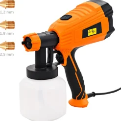 vidaXL Pistola de pintura eléctrica con 3 tamaños boquilla 500W 800ml New