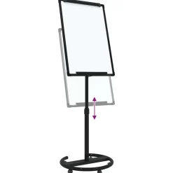 vidaXL Material De Oficina-Pizarra blanca magnética Manual y 62 x 62,5 x 197 cm EPS