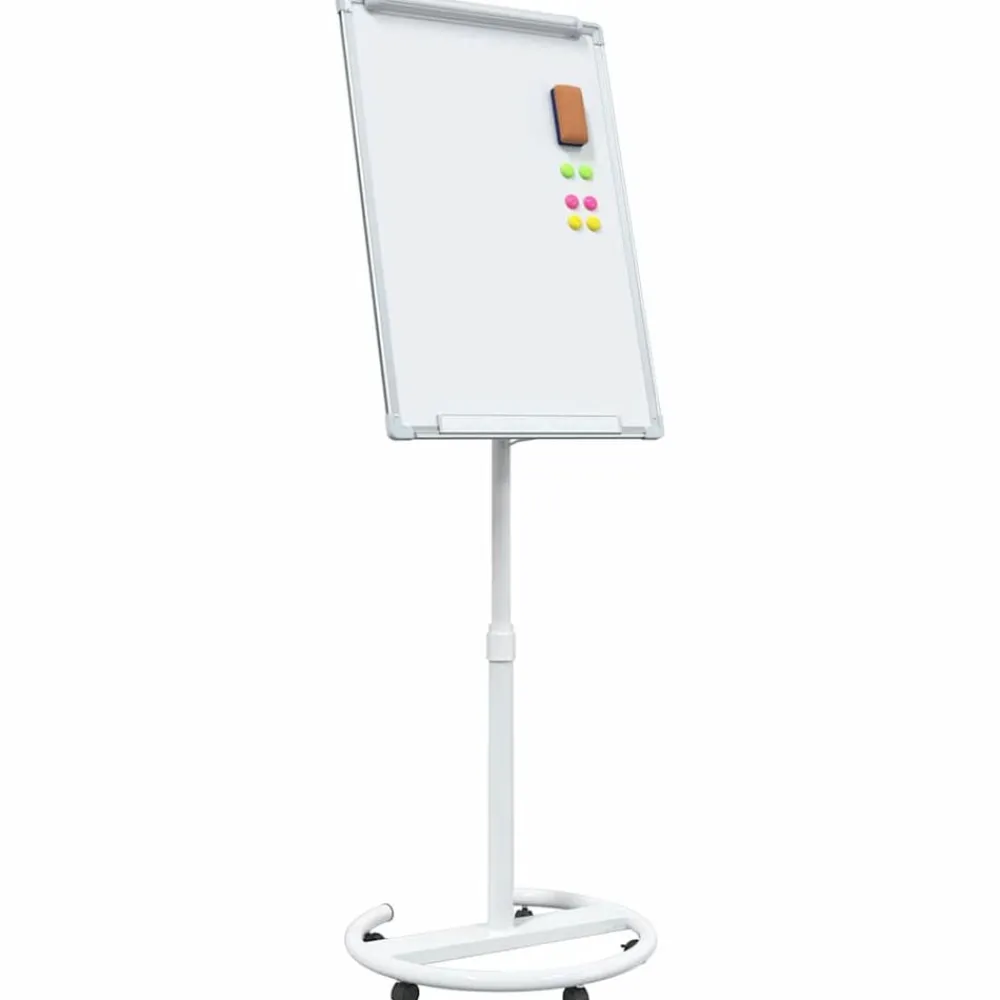vidaXL Pizarra blanca magnética Manual y 62 x 62,5 x 197 cm EPS Gris Sale
