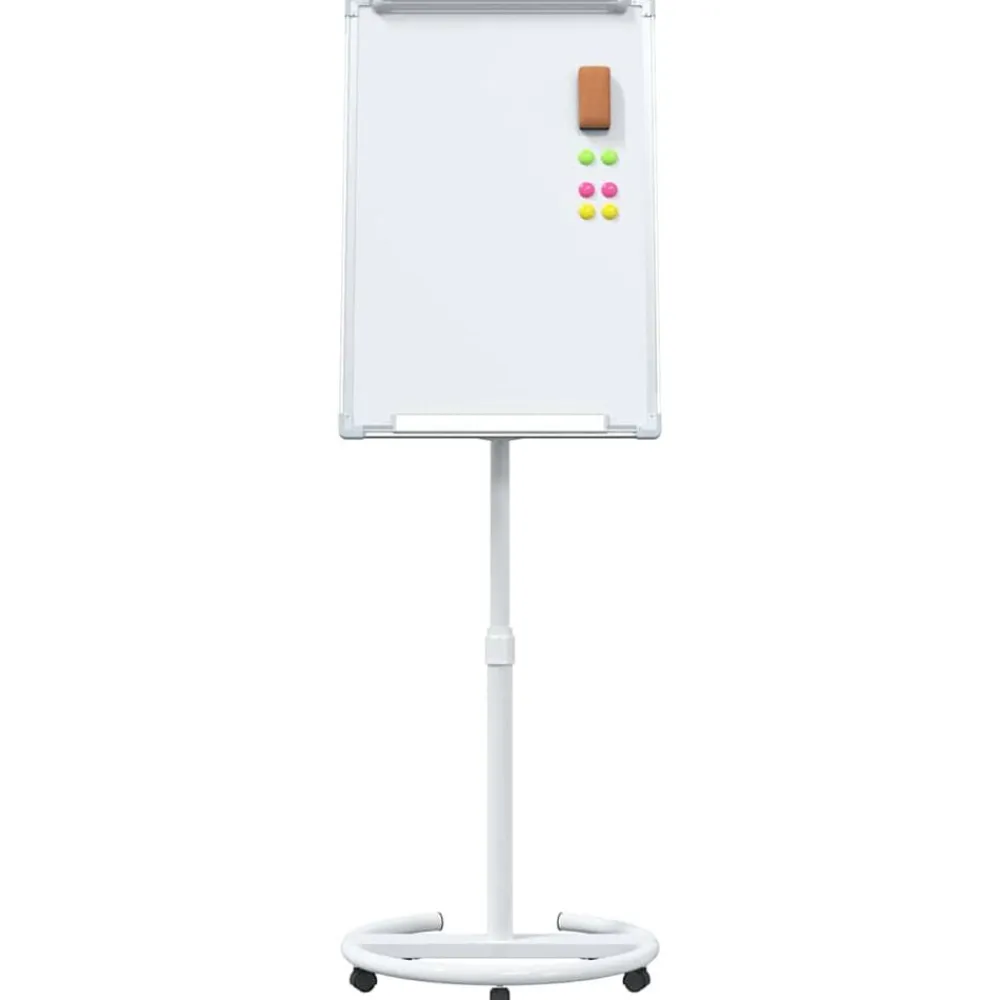 vidaXL Pizarra blanca magnética Manual y 62 x 62,5 x 197 cm EPS Gris Sale