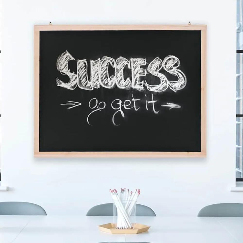 vidaXL Material De Oficina-Pizarra de pared de madera de cedro 60x80 cm