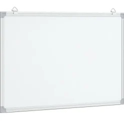 vidaXL Material De Oficina-Pizarra magnética aluminio 40x30x1,7 cm