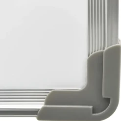 vidaXL Material De Oficina-Pizarra magnética de borrado en seco acero blanco 50x35 cm