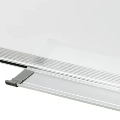 vidaXL Material De Oficina-Pizarra magnética de borrado en seco acero blanco 50x35 cm