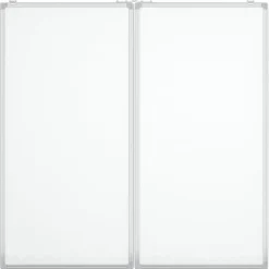 vidaXL Material De Oficina-Pizarra magnética plegable aluminio 80x80x1,7 cm