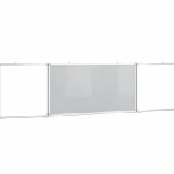 vidaXL Pizarra magnética plegable aluminio 160x40x1,7 cm Best