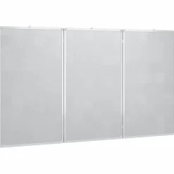 vidaXL Material De Oficina-Pizarra magnética plegable aluminio 120x80x1,7 cm
