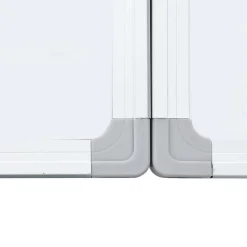 vidaXL Material De Oficina-Pizarra magnética plegable aluminio 120x80x1,7 cm