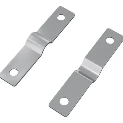 vidaXL Accesorios De Bricolaje-Placa de Impacto 2 pcs Plateado 50 x 10 x 1,2 mm Hierro