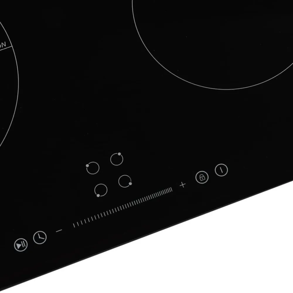 vidaXL Placa de inducción con 4 quemadores control táctil 7000 W Best