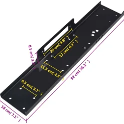 vidaXL Manipulación De Materiales-Placa de montaje universal 12000 libras