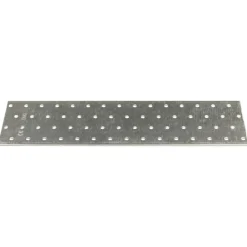 vidaXL Placas perforadas 20 uds acero galvanizado 2 mm 300x80 mm