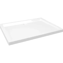 vidaXL Plato de ducha rectangular ABS 70x90 cm Blanco Best
