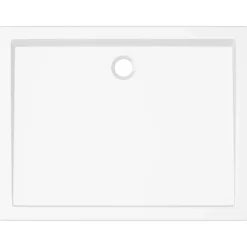 vidaXL Plato de ducha rectangular ABS 70x90 cm Blanco Best