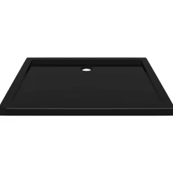 vidaXL Plato de ducha rectangular ABS 70x90 cm Negro Hot