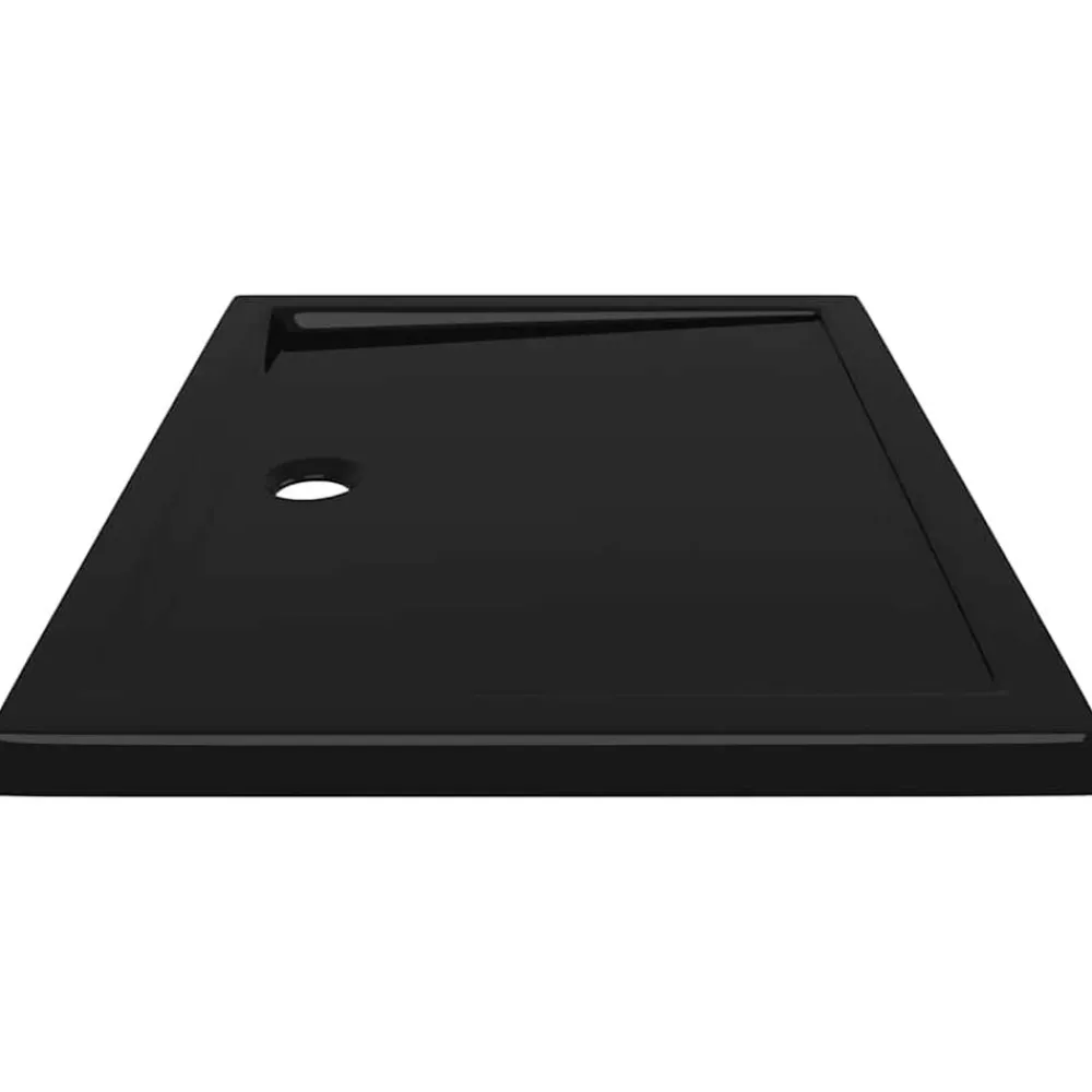 vidaXL Plato de ducha rectangular ABS 70x90 cm Negro Hot