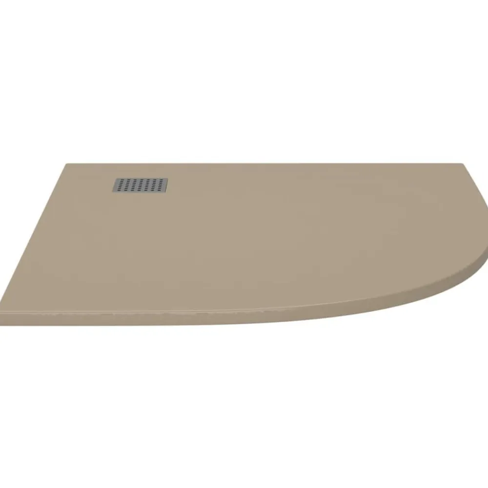 vidaXL Plato de ducha SMC marrón 90x90 cm Marrón Outlet