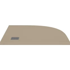 vidaXL Plato de ducha SMC marrón 90x90 cm Marrón Outlet