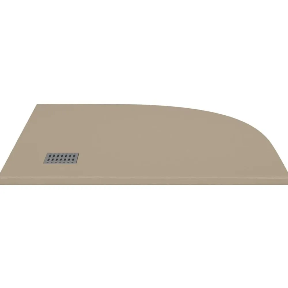 vidaXL Plato de ducha SMC marrón 90x90 cm Marrón Outlet