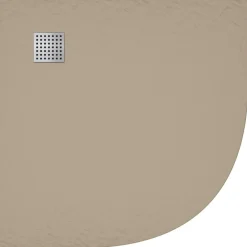 vidaXL Plato de ducha SMC marrón 90x90 cm Marrón Outlet
