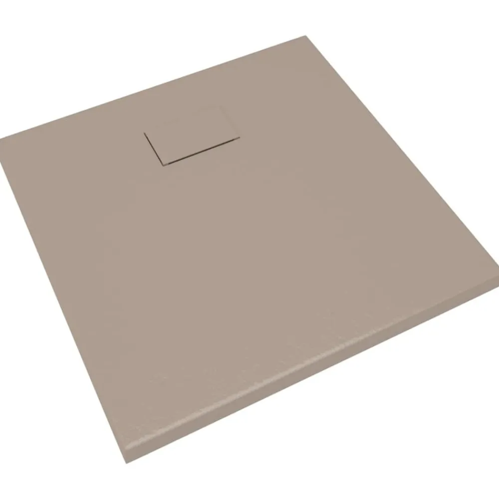vidaXL Fontanería-Plato de ducha SMC marrón 80x80 cm
