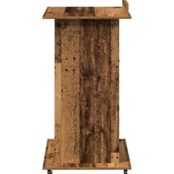 vidaXL Podio Madera vieja 55 x 55 x 107 cm Madera de ingeniería Madera envejecida Discount