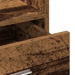 vidaXL Podio Madera vieja 55 x 55 x 107 cm Madera de ingeniería Madera envejecida Discount