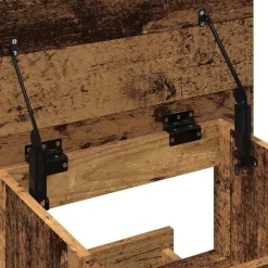 vidaXL Podio Madera vieja 55 x 55 x 107 cm Madera de ingeniería Madera envejecida Discount