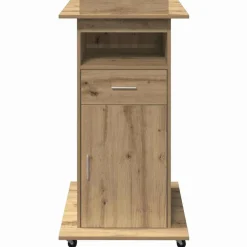 vidaXL Podio Roble artesanal 55 x 55 x 107 cm Madera de ingeniería Roble artisan Best
