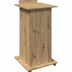 vidaXL Podio Roble artesanal 55 x 55 x 107 cm Madera de ingeniería Roble artisan Best
