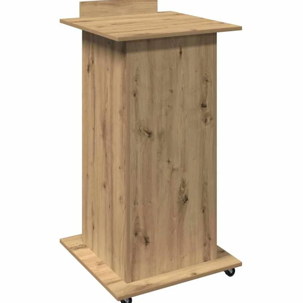 vidaXL Podio Roble artesanal 55 x 55 x 107 cm Madera de ingeniería Roble artisan Best