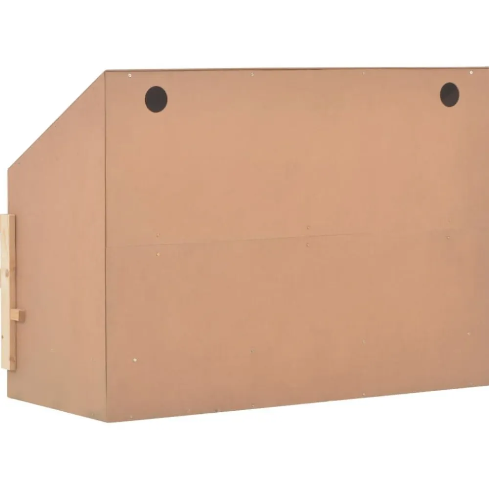 vidaXL Agricultura-Ponedero para gallinas 4 compartimentos madera pino 93x40x65 cm
