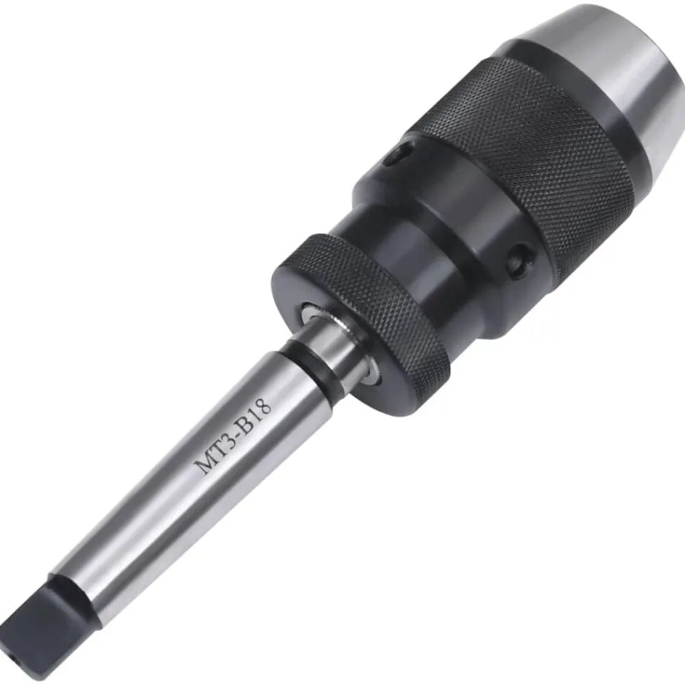 vidaXL Portabrocas de liberación rápida MT3-B18 rango de sujeción 16mm Discount