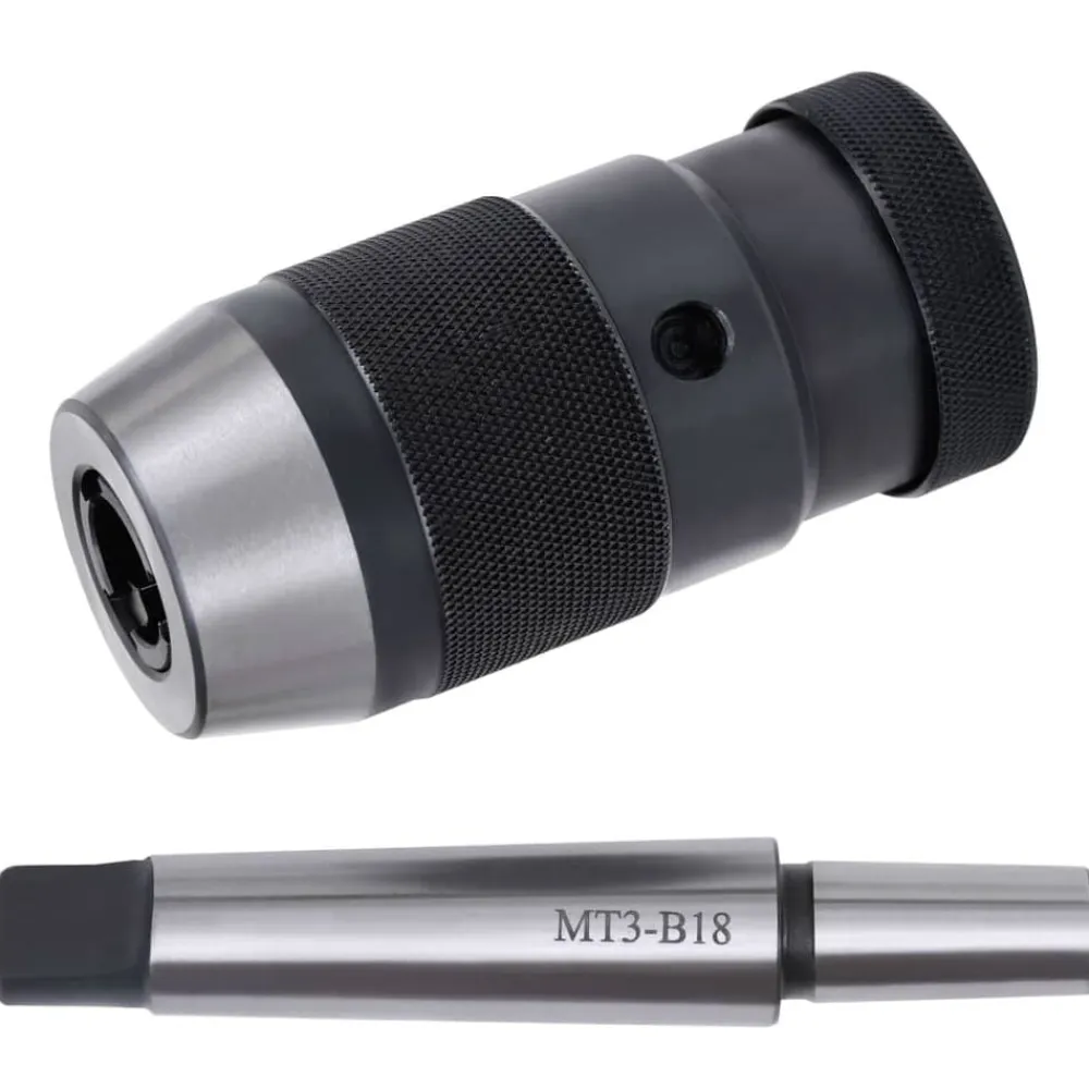 vidaXL Portabrocas de liberación rápida MT3-B18 rango de sujeción 16mm Discount
