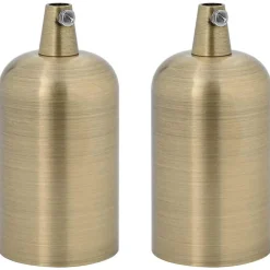 vidaXL Accesorios De Iluminación-Portalámparas 2 uds E27