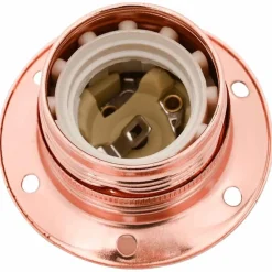 vidaXL Portalámparas 2 uds bronce oro rosa E27 Rosa dorado Clearance