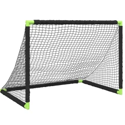 vidaXL Portería de fútbol infantil plegable negra 90x64x64 cm Online