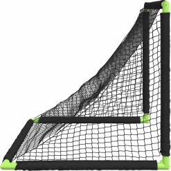 vidaXL Portería de fútbol infantil plegable negra 90x64x64 cm Online