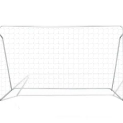 vidaXL Porterías de fútbol de acero 2 unidades 240x90x150 cm Best