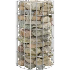 vidaXL Poste circular de gaviones acero galvanizado Ø30x50 cm Sale