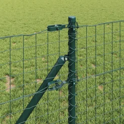 vidaXL Poste de Valla 2 pcs 50 cm Verde Outlet