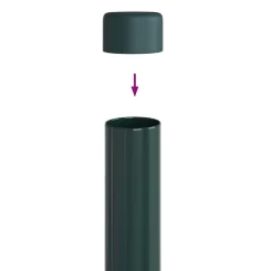 vidaXL Poste de Valla 2 pcs 50 cm Verde Outlet