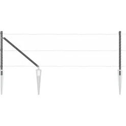 vidaXL Vallas De Jardín-Poste de Valla 26 pcs 3,2 x 3,2 x 105 cm