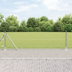 vidaXL Poste de Valla 26 pcs Gris 3,2 x 3,2 x 50 cm Acero galvanizado Hot