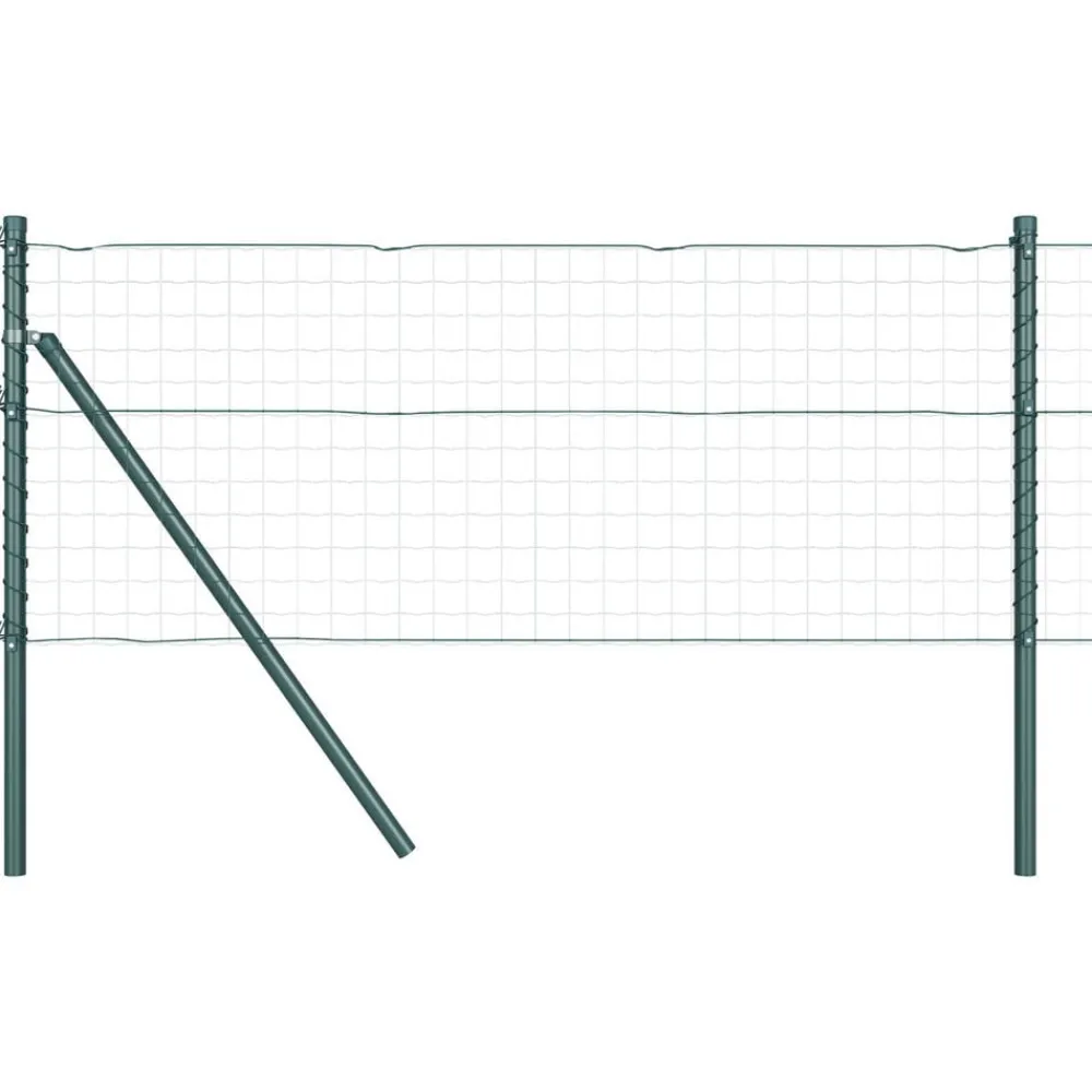 vidaXL Poste de Valla 26 pcs Gris 3,2 x 3,2 x 50 cm Acero galvanizado Hot
