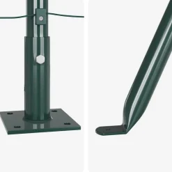 vidaXL Poste de Valla 13 pcs Acero Verde Sale