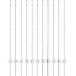 vidaXL Vallas De Jardín-Poste de Valla 11 pcs Plateado 120 cm Acero