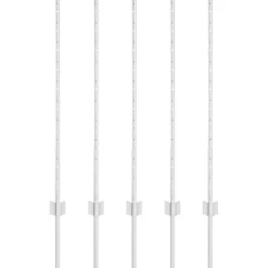 vidaXL Vallas De Jardín-Poste de Valla 5 pcs Plateado 100 cm Acero